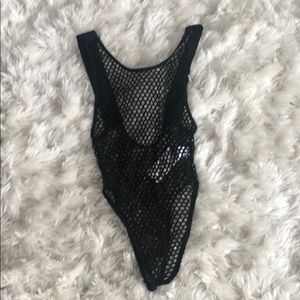 Fishnet bodysuit